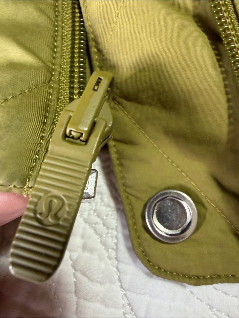 lululemon athletica Olive Quilted Bomber Jacket - Picture 2 of 5